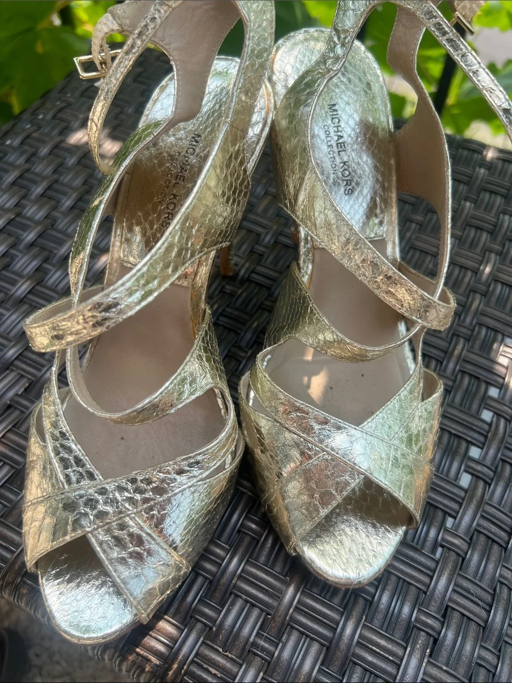 Michael Kors shimmery gold